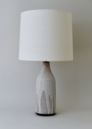 Large Bottle Lamp in Poured White - Victoria Morris